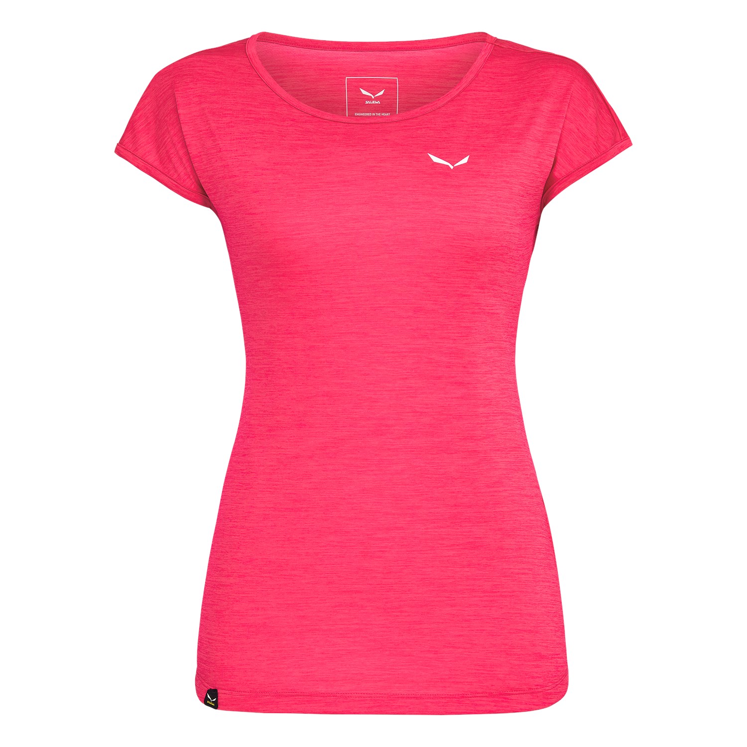 Camisetas Mujer Chile - Salewa Puez Melange Dry - Rojas/Rosas Rojas - GMFZ-95281